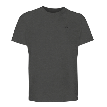 Lettre T shirt grijs met initialen