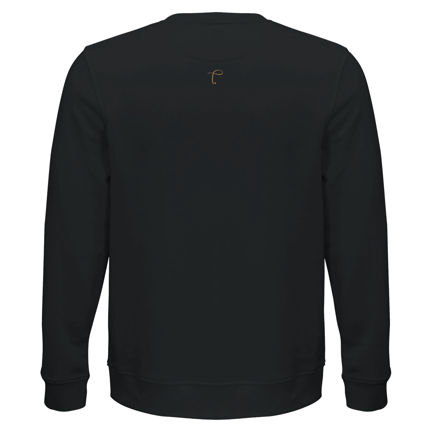 Lettre crewneck sweater zwart met logo achterkant