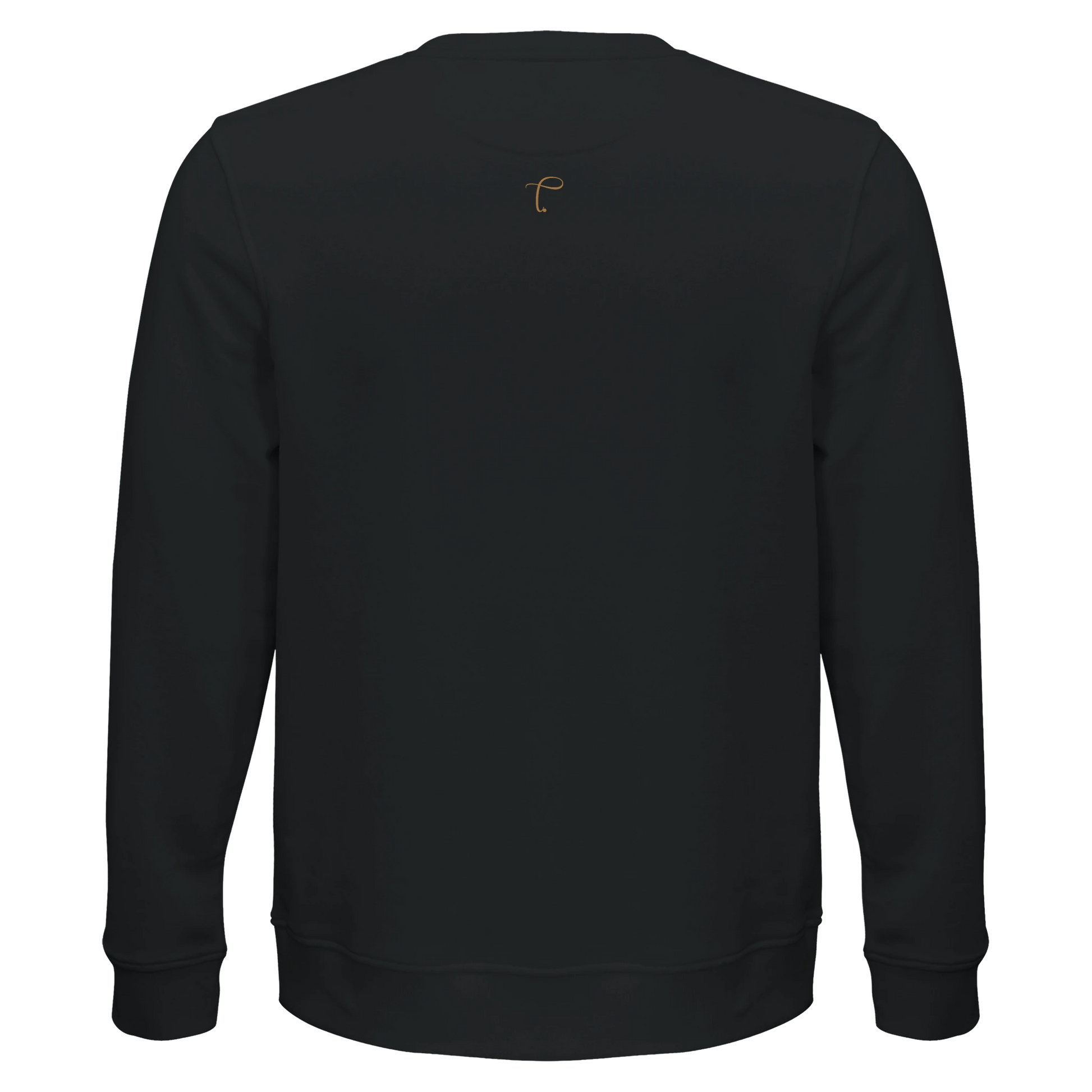 Lettre crewneck sweater zwart met logo achterkant