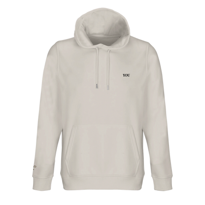 Lettre hoodie wit met initialen voor 