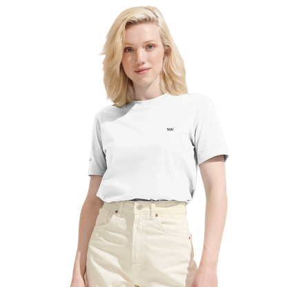 Lettre t shirt wit met initialen meisje